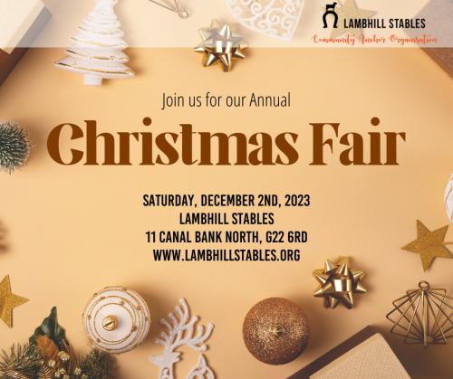 Save the Date - Christmas Fair 2nd December 2023